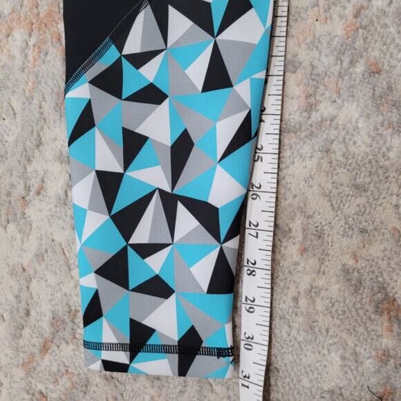 Karma‎ Printed Danica Tights in GTM Turquoise - Size Large - Picture 4 of 9